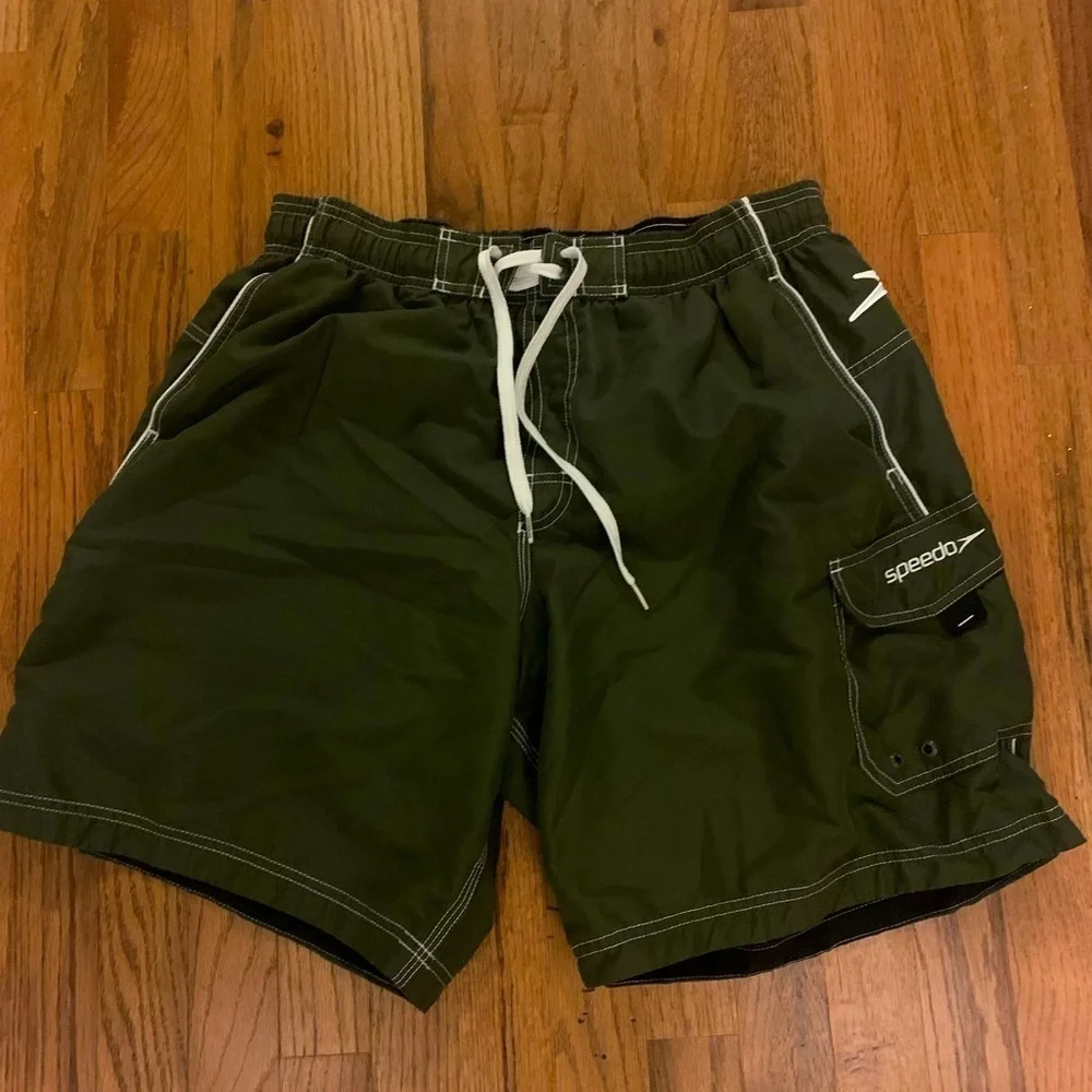 Speedo Men’s swim trunks, size L
